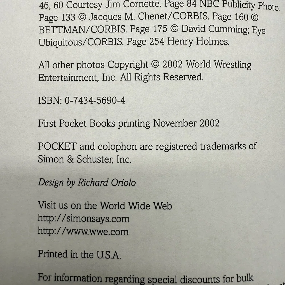 WWE Hollywood Hulk Hogan Book Mens OS Black Hollywood Hulk Hogan First Printing